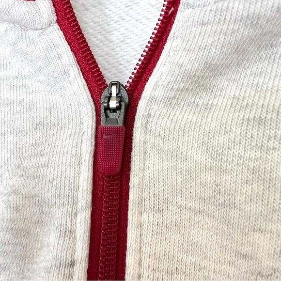 Nike Quarter 1/4 Zip Long Sleeve Dri-Fit Berry Pink Grey Color Block Small - Picture 4 of 16